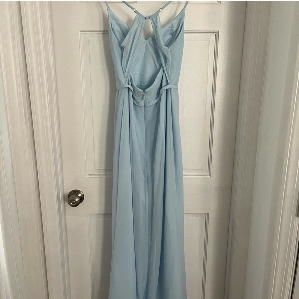 Azazie Light Blue bridesmaid dress